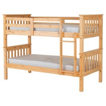 Nevada Wooden Children Bunk Bed With Ladder In Oak