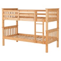 Nevada Wooden Children Bunk Bed With Ladder In Oak