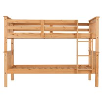 Nevada Wooden Children Bunk Bed With Ladder In Oak