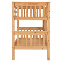 Nevada Wooden Children Bunk Bed With Ladder In Oak