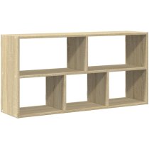 Kinston Wooden Wall Shelf With 5 Shelves In Sonoma Oak