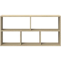 Kinston Wooden Wall Shelf With 5 Shelves In Sonoma Oak