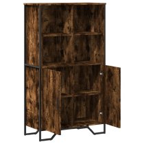 Avondale Wooden Highboard With 2 Doors In Smoked Oak