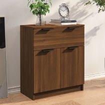 Aylesbury Wooden Sideboard With 2 Doors 1 Drawer In Dark Brown