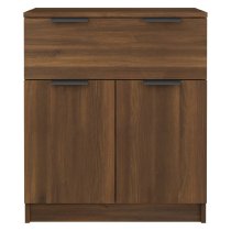 Aylesbury Wooden Sideboard With 2 Doors 1 Drawer In Dark Brown