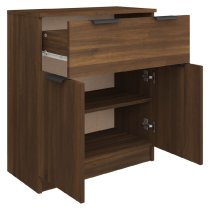 Aylesbury Wooden Sideboard With 2 Doors 1 Drawer In Dark Brown