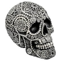 Calgary Resin Sugar Skull Sculpture In Black