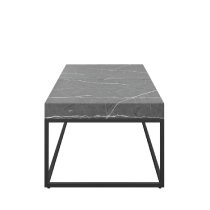 Danbury Wooden Rectangular Coffee Table In Grey Marble Effect