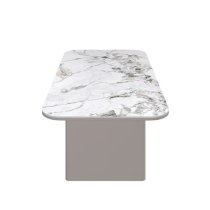 Madrid Ceramic Rectangular Coffee Table In Gloss White