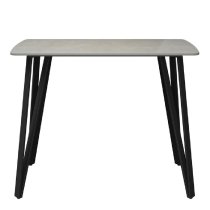 Raleigh Ceramic Rectangular Console Table In Grey