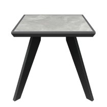 Sahuarita Ceramic Square Side Table In Grey