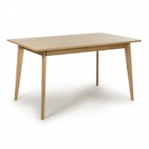 Denton Wooden Rectangular Dining Table In Oak