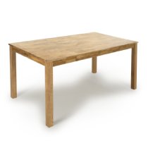 Naperville Wooden Rectangular Dining Table In Oak