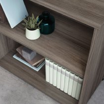 Aberdare Wooden Bookcase With 2 Shelves In Hudson Elm