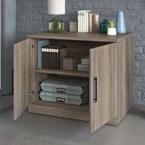 Aberdare Wooden Office Cabinet With 2 Doors In Hudson Elm