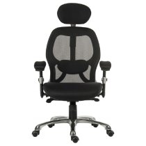 Crockett Fabric Home And Office Chair In Black