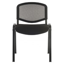 Cromwell Fabric Mesh Backrest Home And Office Chair In Black