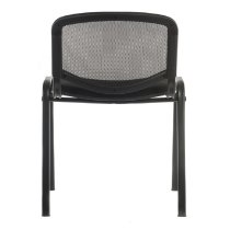 Cromwell Fabric Mesh Backrest Home And Office Chair In Black