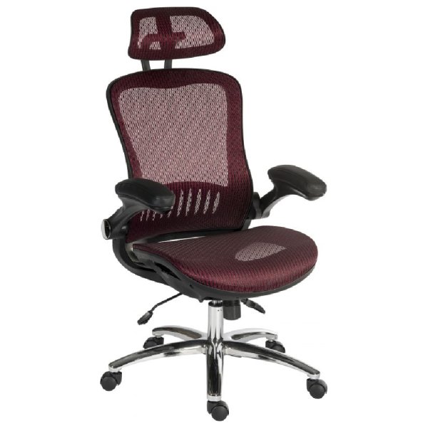 Hanover Fabric Home And Office Chair In Red