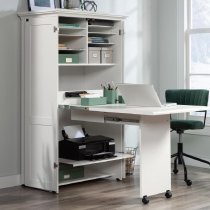 Harrison Wooden Laptop Desk In Soft White