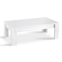 Breta High Gloss Coffee Table Rectangular In White