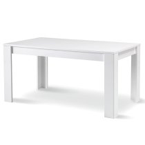 Breta High Gloss Dining Table Large In White