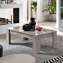 Breta Living Room Set With Sideboard In Grey Marble Effect