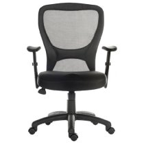 Manteo Fabric Home And Office Chair In Black