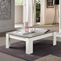 Lorenz Living Room Set With Sideboard In Grey Effect And White