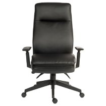 Paterson Leather Home And Office Chair In Black