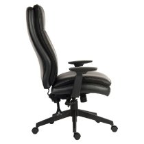 Paterson Leather Home And Office Chair In Black