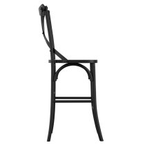 Flint Wooden Bar Stool In Black