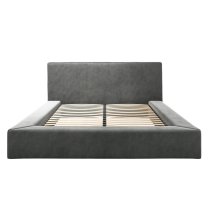 Snohomish Velvet Double Bed In Dapple Grey