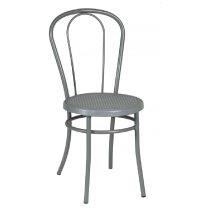 Ukiah Metal Bistro Chair In Dove Grey