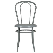 Ukiah Metal Bistro Chair In Dove Grey