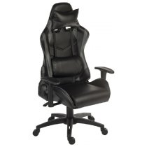 Yucaipa PU Leather Gaming Chair In Black