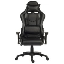 Yucaipa PU Leather Gaming Chair In Black