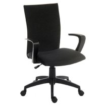 Webster Fabric Home And Office Chair In Black