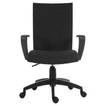 Webster Fabric Home And Office Chair In Black