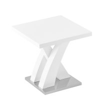 Axara High Gloss Lamp Table Square In White