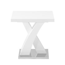 Axara High Gloss Lamp Table Square In White