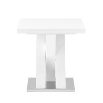 Axara High Gloss Lamp Table Square In White