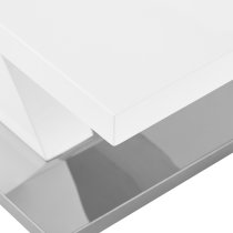 Axara Rectangular High Gloss Coffee Table In White