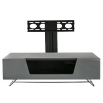 Chroma Large High Gloss TV Stand With Bracket In Grey