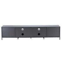 Cerritos Large Wooden TV Stand In Charcoal And Black