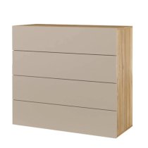 Irving Wooden Chest Of 4 Drawers In Mauvella Oak