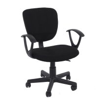 Leith Fabric Home And Office Chair In Black