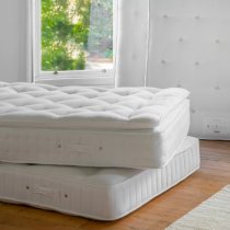 Saratoga 1000 Fabric Double Pocket Mattress In White