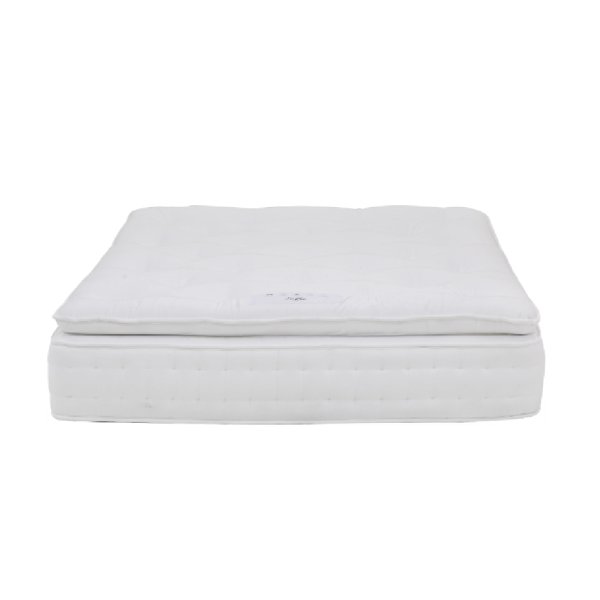 Saratoga Fabric Double Pillowtop Mattress In White