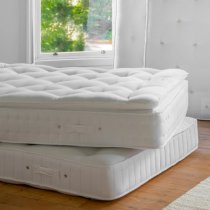 Saratoga 1400 Fabric Super King Size Pocket Mattress In White